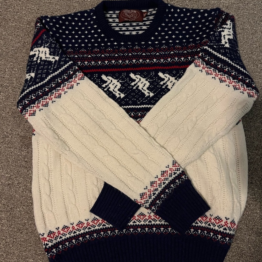 Thrifted American made Christmas sweater!